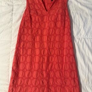 Banana Republic Coral Eyelet Dress